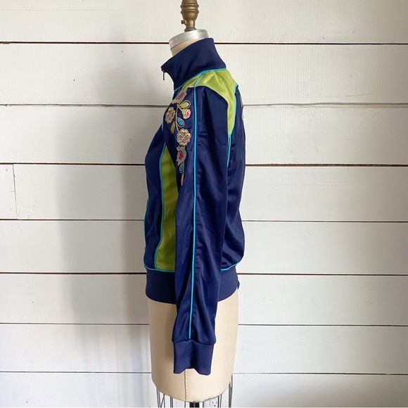 Johnny Was JWLA zip track embroidered floral jacket - Picture 2 of 10